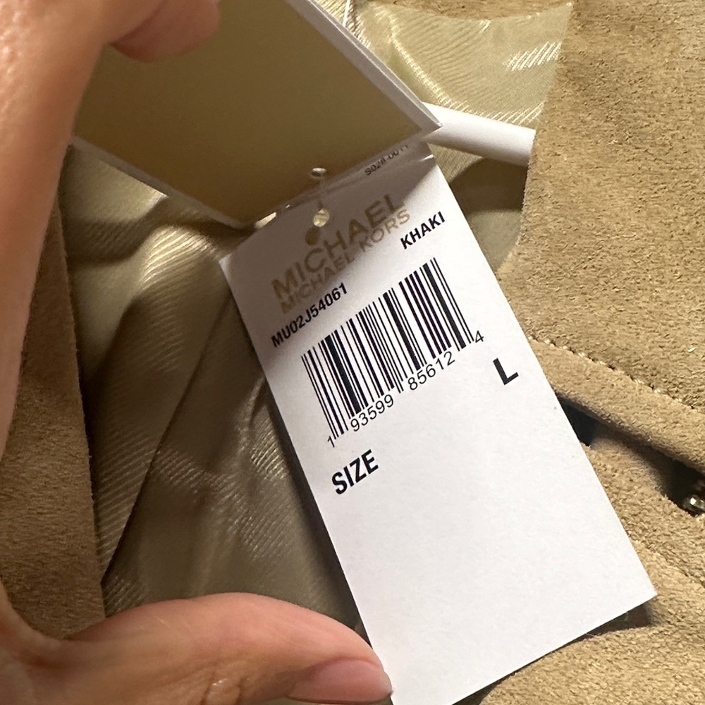 Michael Kors Tan Leather Fringe Jacket - Picture 9 of 13